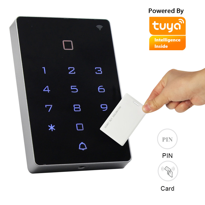 IP65 Wodoodporny czytnik kart kontroli dostępu do kart RFID Aplikacja Tuya BLT WIFI Bezprzewodowy dostęp