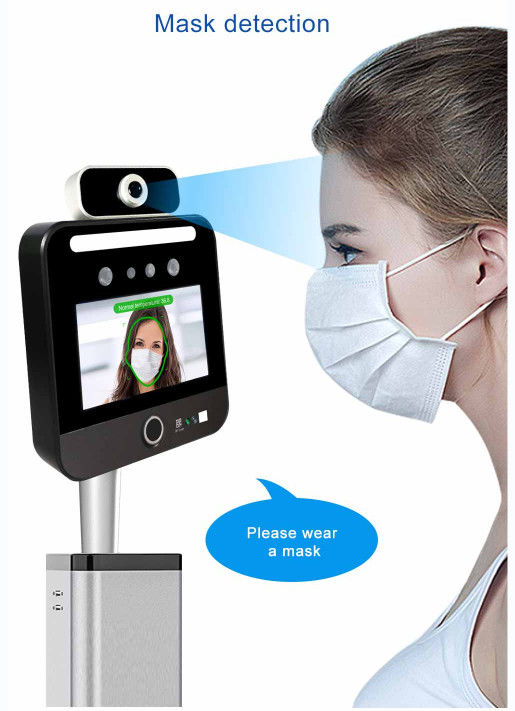 5-calowy ekran dotykowy IPS Skaner temperatury twarzy Kiosk Kod Qr Czytnik Green Pass