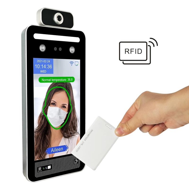 0.5M AI Face Recognition Temperature Device 8-calowy ekran dotykowy IPS