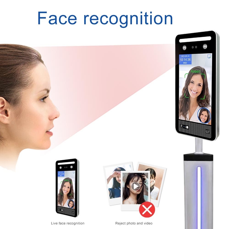 Health Digital EU Green Pass Scanner 8-calowa kontrola dostępu do rozpoznawania twarzy