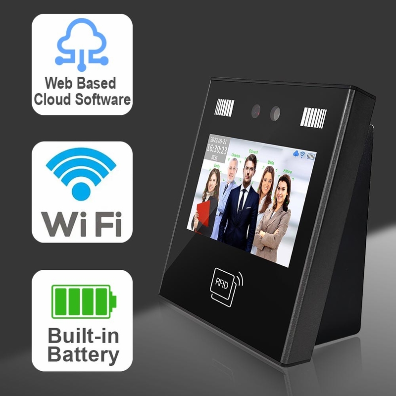 Kontrola dostępu do sieci WiFi w chmurze Obecność na twarzy z baterią zapasową
