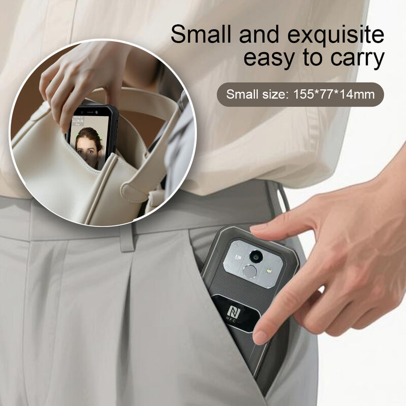 Portable Time Attendance System Android Biometric Facial Recognition Terminal