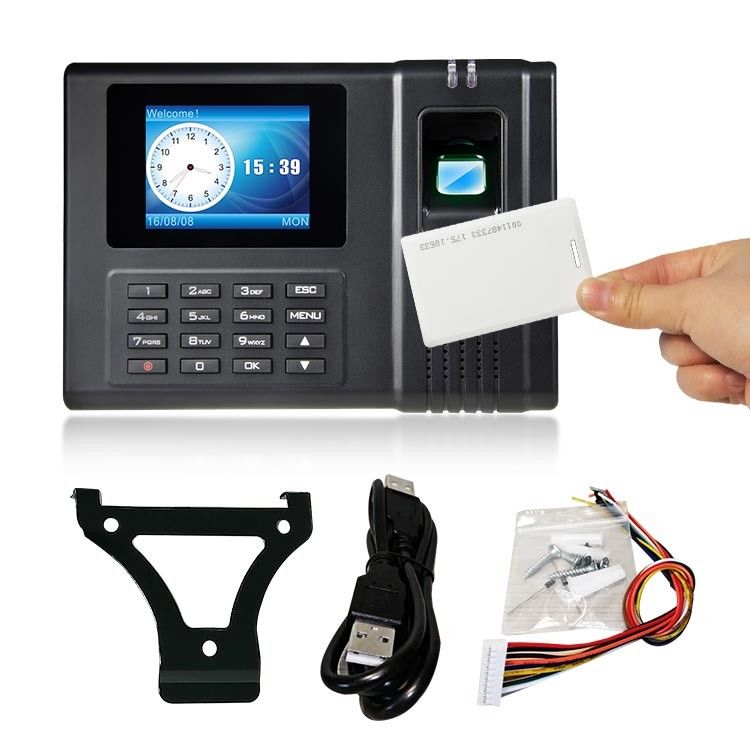 Zegar czasu LCD 2,4 cala Biometryczna kontrola dostępu odcisków palców