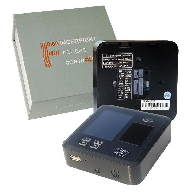 Tcp Ip Wifi Czarny TFS28 12V 0.2s Brama 125 Mhz Kontrola dostępu do czytnika linii papilarnych