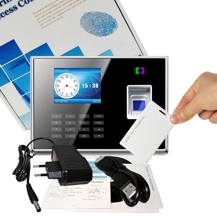 Biometryczna maszyna rejestrująca odciski palców dla pracowników autonomiczne rejestrowanie czasu