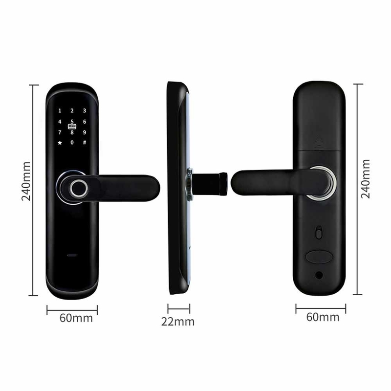 Biometryczna klawiatura odcisków palców Keyless Door Lock Smart Home Tuya APP Wifi