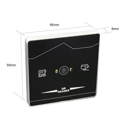 Szkło hartowane Czytnik kodów QR Kontrola dostępu Czytnik kart zbliżeniowych Wiegand