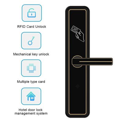 Smart Swipe RFID Card Door Lock Hotel Room Locks Stop aluminium dla hotelu