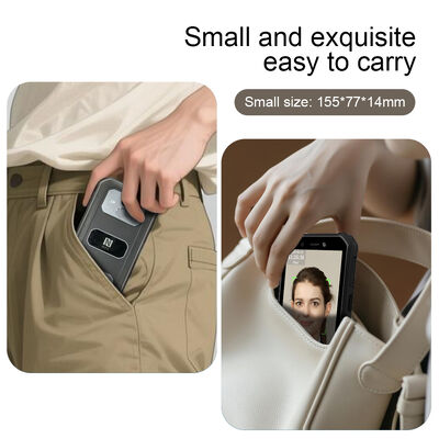 5,5-calowy ekran dotykowy 、 Terminal rejestracji czasu pracy z szybkim rozpoznawaniem twarzy (0,3 s) - pojemność 5000 twarzy dla obecności mobilnej