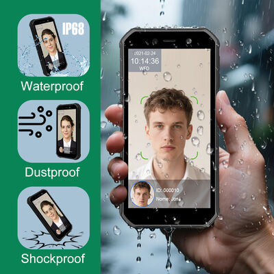 Przenośna zewnętrzna maszyna 4G z systemem Android do rozpoznawania twarzy do rejestracji czasu pracy pracowników