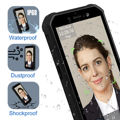Przenośny system czasu obecności Android Biometryczny terminal rozpoznawania twarzy