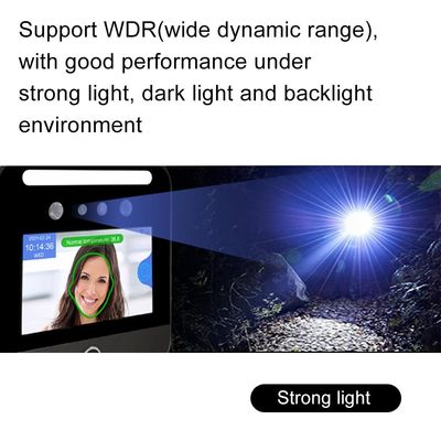 Rozpoznawanie twarzy pracownika Wykrywanie temperatury obecności maszyny