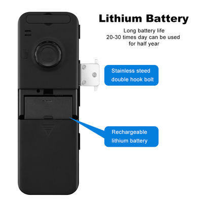 Aluminiowy ABS Tuya Smart Lock Rozpoznawanie twarzy Odcisk palca Bezramowa szklana blokada drzwi