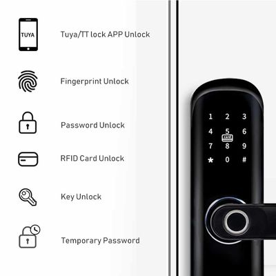 Biometryczna klawiatura odcisków palców Keyless Door Lock Smart Home Tuya APP Wifi