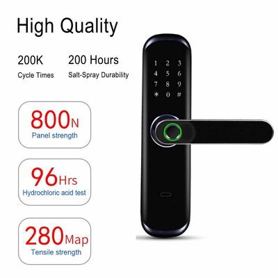 Biometryczna klawiatura odcisków palców Keyless Door Lock Smart Home Tuya APP Wifi